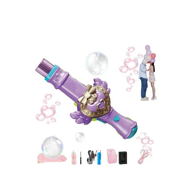 SgJHXb Baguette Anti-Buée Élastique Rechargeable Machine à Fumée Interactive avec Lumières Colorées et Musique pour Fête Mariage 10ml