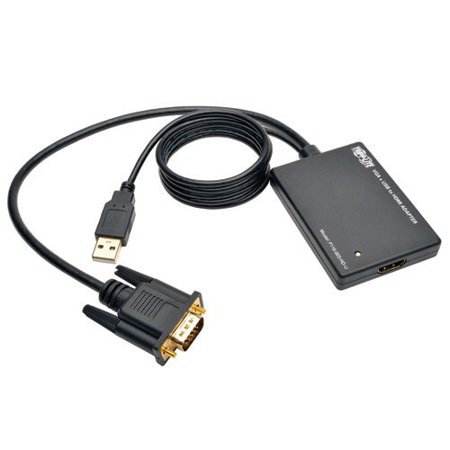 Tripp Lite VGA to HDMI Converter/Adapter with USB Audio and Power, 1080p