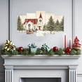 thumbnail image 4 of ZHONGYUTONG Christmas Wall Art 5 Pieces Large Christmas Church Pictures Wall Decor Xmas Living Room Home Decor Christian Canvas Painting Prints Framed (10x16inx2pcs 10x20inx2pcs 10x24inx1pcs), 4 of 4