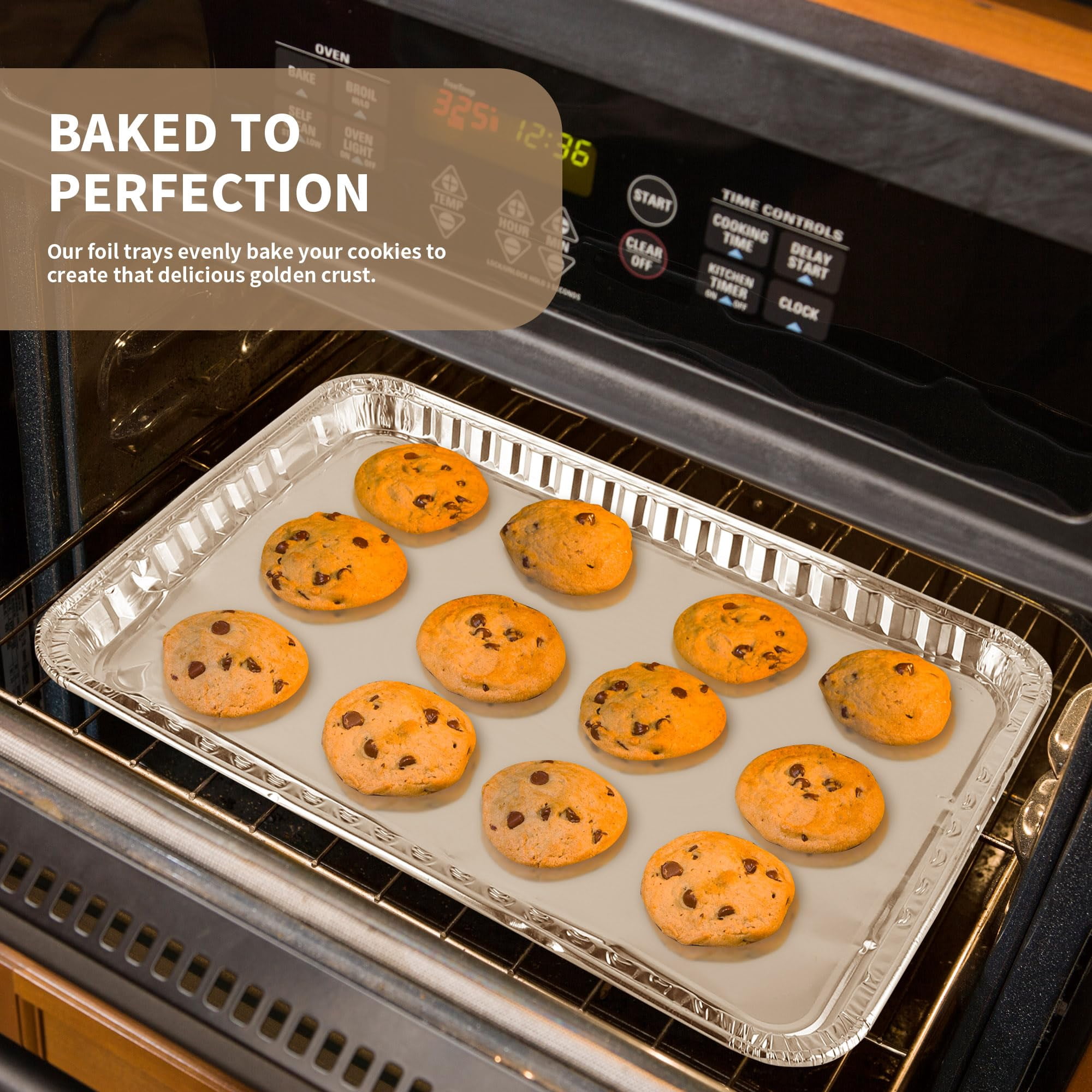 24 Pack 16 X 11 Inch Aluminum Disposable Cookie Sheets For Baking And Roasting Foil Grilling Pans Brownie Tins Cooking Thin  Cakes