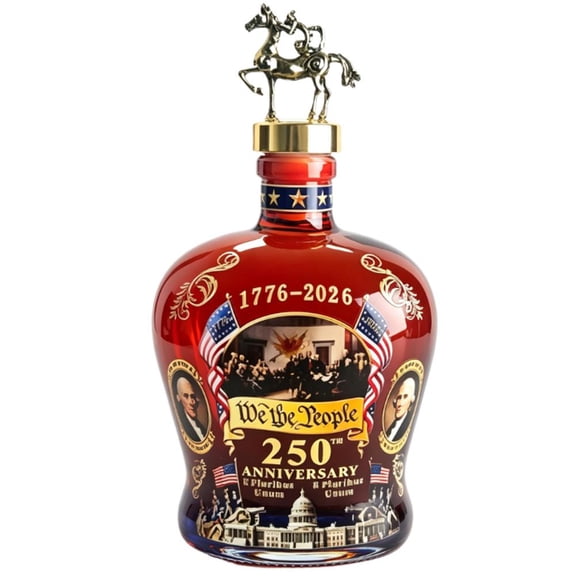 250th Anniversary Whiskey Bottle Personal Reserve Bottles Independence Day Patriotic Gift for Liquor Scotch Bourbon or Wine