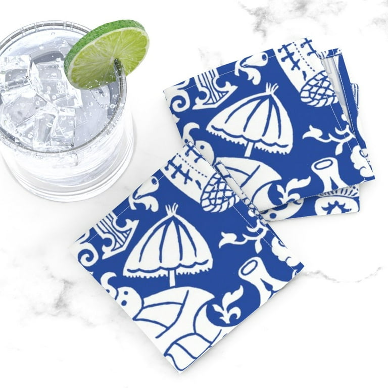 Cloth Napkins Set of 4 in Blue and White Floral Chinoiserie Print – Kate  McEnroe New York