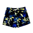 thumbnail image 1 of Traje de baño para caballero Forte Underwear  Modelo Copacabana, Estilo short corto, Estampado negro con amarillo, 1 of 2