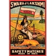 thumbnail image 2 of Phillumenart 11x14 Gold Ornate Wood Framed with Double Matting Museum Art Print Titled - Swaraj Lakshmi Safety Matches, 2 of 4