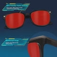thumbnail image 3 of Red Lens Glasses Blue Light Glasses Men Women - 99.9% Blue Green Blocking for Computer, Gaming, TV, Phone Screens, 3 of 8