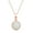 Rose, variant on Round Cut Lab Created Opal Gemstone Crown Pendant Necklace In 14k White Gold Plated 925 Sterling Silver With 18" Rope Chain Jewelry For Her
