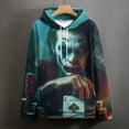 thumbnail image 6 of Joker Hoodies for Men Women, Unisex Hooded Sweatshirt, Oversized Pullover with 3D Print, Casual Loose Fit Hoodie, S-6XL, 6 of 8