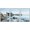 WHITE, variant on wall26 - 3 Piece Framed Canvas Wall Art - Old Jetty and Rocks - Modern Home Art Stretched and Framed Ready to Hang - 16"x24"x3 NATURAL