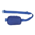 thumbnail image 3 of Riñonera de nailon elegante y ajustable para senderismo, compras y deportes, color azul, 3 of 8