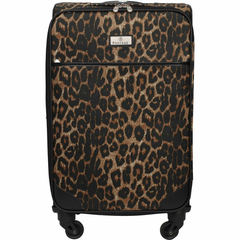 Black Leopard 21 Spinner Carry-On Luggage | Fashion Luggage