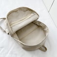 thumbnail image 4 of (Envío Doblado Por La Mitad) (Con Colgante) Conjunto Tres Piezas Mochila Mujer Color Sólido Gran Capacidad Moderna Y Sencilla Mochila Escolar para Estudiantes Mochila Blanca, 4 of 9