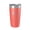 Coral, variant on Center Hill Lake Map Tumbler Travel Mug Insulated Laser Engraved Coffee Cup Tennessee 20 oz White