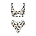 thumbnail image 4 of Daiia Bulldog Sunglasses Face Women's Bikini Set Two Piece Swimsuit High Waisted Bikini Adjustable Straps Bikini Perfect for Beach, Pool, and Summer Vacation-XX-Large, 4 of 9
