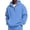 FX55_Light Blue, variant on Resicozy Mens Casual Cotton Hoodies Drawstring Quarter Zip Pullover Sweatshirts with Pockets Blue M