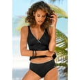 thumbnail image 3 of LASCANA Women's Scalloped Classic Bikini Swimsuit Bottom Contrast Trim, 3 of 6
