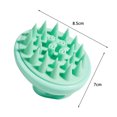 thumbnail image 3 of Cepillos Para Cuero Cabelludo Cabezal de silicona Cepillo de masaje corporal Lavado de cabello Peine limpio Cuidado del cabello (Verde) Ygjytge Cuidado Belleza, 3 of 3