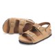 thumbnail image 1 of Sandalias ZUSERIS para niños pequeños, cómodas, con punta abierta, para interiores y exteriores, bonita plantilla de corcho con hebilla ajustable, marrones, 8 niños pequeños = etiqueta 25, 1 of 6