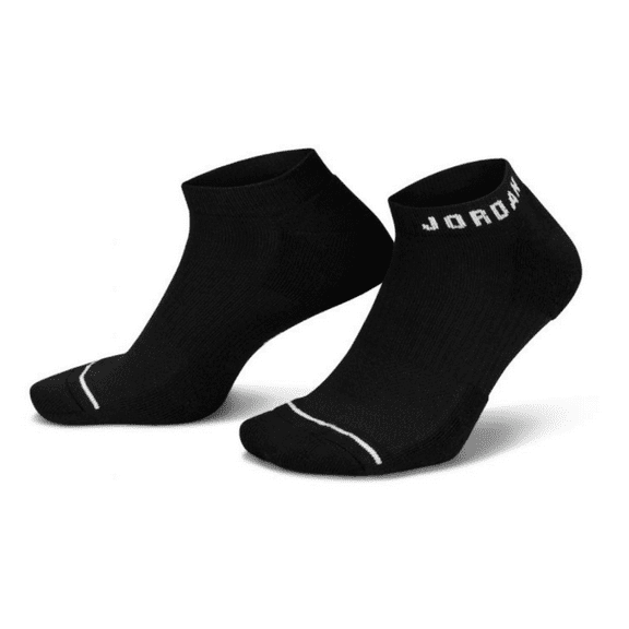 Nike Jordan Everyday No Show 3 Pack Socks DX9656 010 Dri-Fit Black SZ Men 6-8