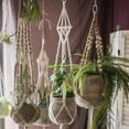 thumbnail image 6 of Cotton Hemp Rope Planter Hanger, 6 of 12