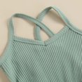 thumbnail image 3 of Toddler Kid Girls Summer Sleeveless Backless Romper Leopard Jumpsuit Bell-Bottom Flare Pants Yellow 2-3 Years, 3 of 6