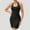 Black, variant on Women's Athletic Dress, Sleeveless Bodycon Dress with Built-in Bra, Cotton Casual Sports Dress for Workout and Leisure