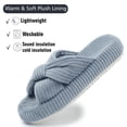 thumbnail image 3 of Northblanc Slippers for Women Memory Foam House Bedroom Corduroy Bow Crossbands Slipper Shoes Comfy Trendy Gift Slippers, 3 of 9