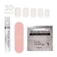 thumbnail image 5 of Salon Perfect Artificial Fake Press On Nails, 450 Milky White, Short Square, File, Glue and Prep Pad Included, 30 Nails, 5 of 7