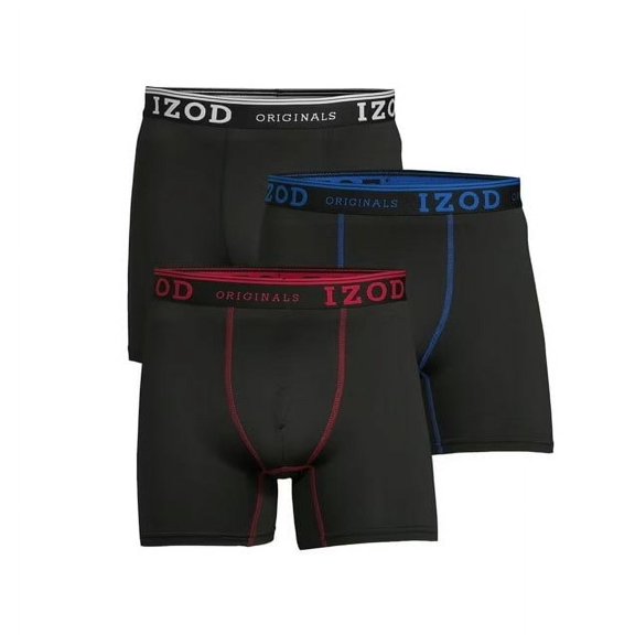 IZOD Men's Boxer Briefs, 3-Pack
