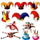 thumbnail image 2 of Sombrero de circo de payaso para adultos, gorras de elfo, sombreros de vela de cumpleaños, disfraz de Cosplay de Halloween, vestido de fiesta, accesorios de Drama, navidad, 2 of 4