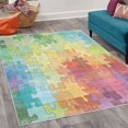 thumbnail image 2 of Abstract Decorative Rug, Colorful Game Pieces Fractal Hobby Activity Leisure Cartoon Image Artwork, Quality Carpet for Bedroom Dorm and Living Room, 6 Sizes, Multicolor, by Ambesonne, 2 of 4