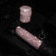 thumbnail image 3 of Blingbling, accesorios de coche, juego de cubierta de freno de mano de cambio de marchas para mujeres Grils, plata Feliz Sencillez, 3 of 5