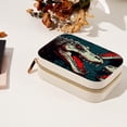 thumbnail image 7 of Crocodile Velvet Portable Jewelry Box with Removable Compartment - Ultimate Gift for Bracelet and Earring Organization, 7 of 7