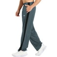 thumbnail image 4 of Tyhengta Mens Pants Athletic Open Bottom Running Pants Mesh Mens Sweatpants with Pockets Grey/Black 2XL, 4 of 7