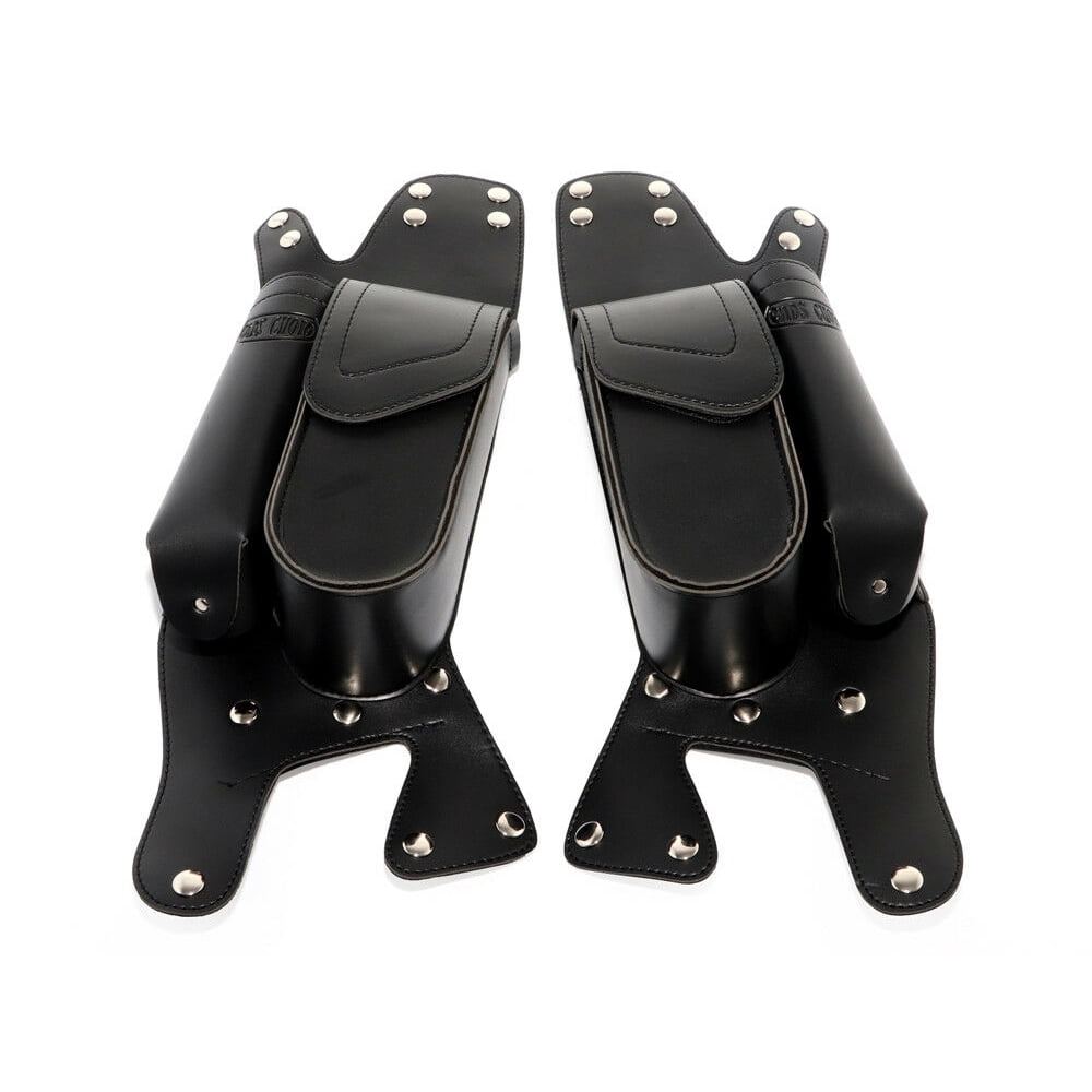 Saddlebag Guard Bag with Water Bottle Holder For Harley Road King Glide 8317