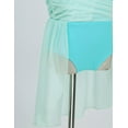 thumbnail image 7 of YONGHS Kids Girls Lyrical Chiffon Ballet Dance Dress Mock Neck Gymnastic Leotard 6-16 Mint Green 14, 7 of 7