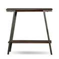 thumbnail image 4 of Leick Home Empiria 30" Wood and Metal Hall Console Table with Shelf, Walnut/Bronze, 4 of 12