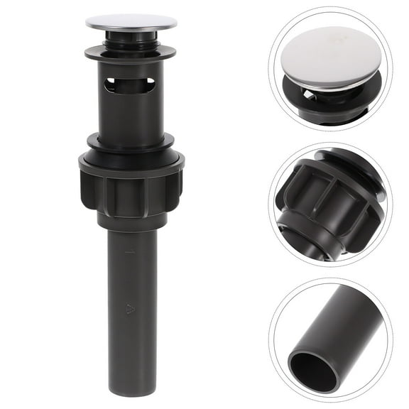 Masteelf Pop Up Drain Assembly Anti Clog Drain Stopper Bathroom Accessory
