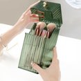 thumbnail image 5 of Makeup Brush Organizer, Cosmetic Brush Holder, Clear Dustproof Makeup Brush Storage with Lid, Durable Plastic Makeup Brush Stand with Removable Slots and Waterproof Cover, 5 of 7