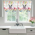 thumbnail image 4 of Easter Bunny Tie Up Curtains for Windows, Balloon Window Shades, Spring Tulips Oil Painting Abstract Modern Kitchen Window Treatments Roll Up Curtain for Basement/Nursery 52"x45", 4 of 8