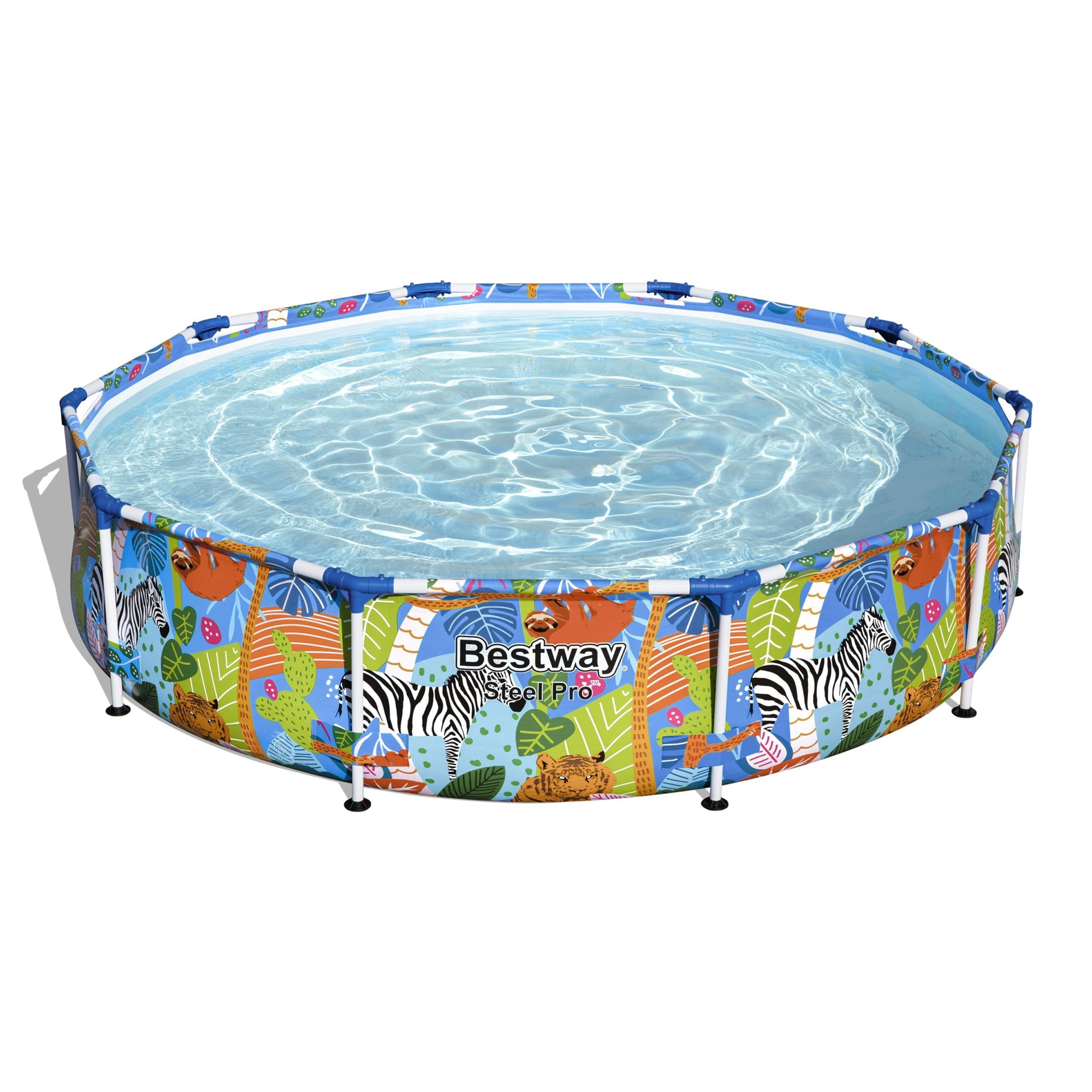 Bestway Steel Pro 10' x 26" Above Ground Swimming Pool with Animal Graphics