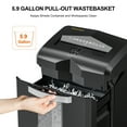 thumbnail image 2 of Bonsaii Paper Shredder 18-Sheet Cross Cut Shredder for Home Office with Wastebasket, 2 of 9