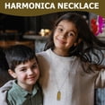 thumbnail image 3 of Raindrops 3Pack Mini Harmonica Metal Portable Pendant For Kids And Music Parties, 3 of 8