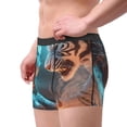 thumbnail image 2 of Yiaed Blue Dragon And White Tiger Print Men's Soft Cotton Boxer Shorts Breathable Boxers Underwear Moisture-Wicking Underwear Stretch Boxer Briefs for Man-Large, 2 of 5