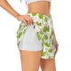 thumbnail image 1 of Balery Green Frog Pantalones cortos deportivos para mujer con forro y dos bolsillos, elásticos, para entrenamiento, gimnasio, yoga-X-Large, 1 of 7