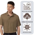 thumbnail image 7 of AllPro Men's Polo Shirts Short Sleeve Collar T-Shirt 100% Polyester Dry Fit Performance Polo (Sand, M), 7 of 7