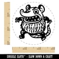 thumbnail image 2 of Feral Opossum Cartoon Trouble Creature Self-Inking Rubber Stamp for Stamping Ink Stamper Crafting Planners - 3/4 Inch Small - Blue Ink, 2 of 7