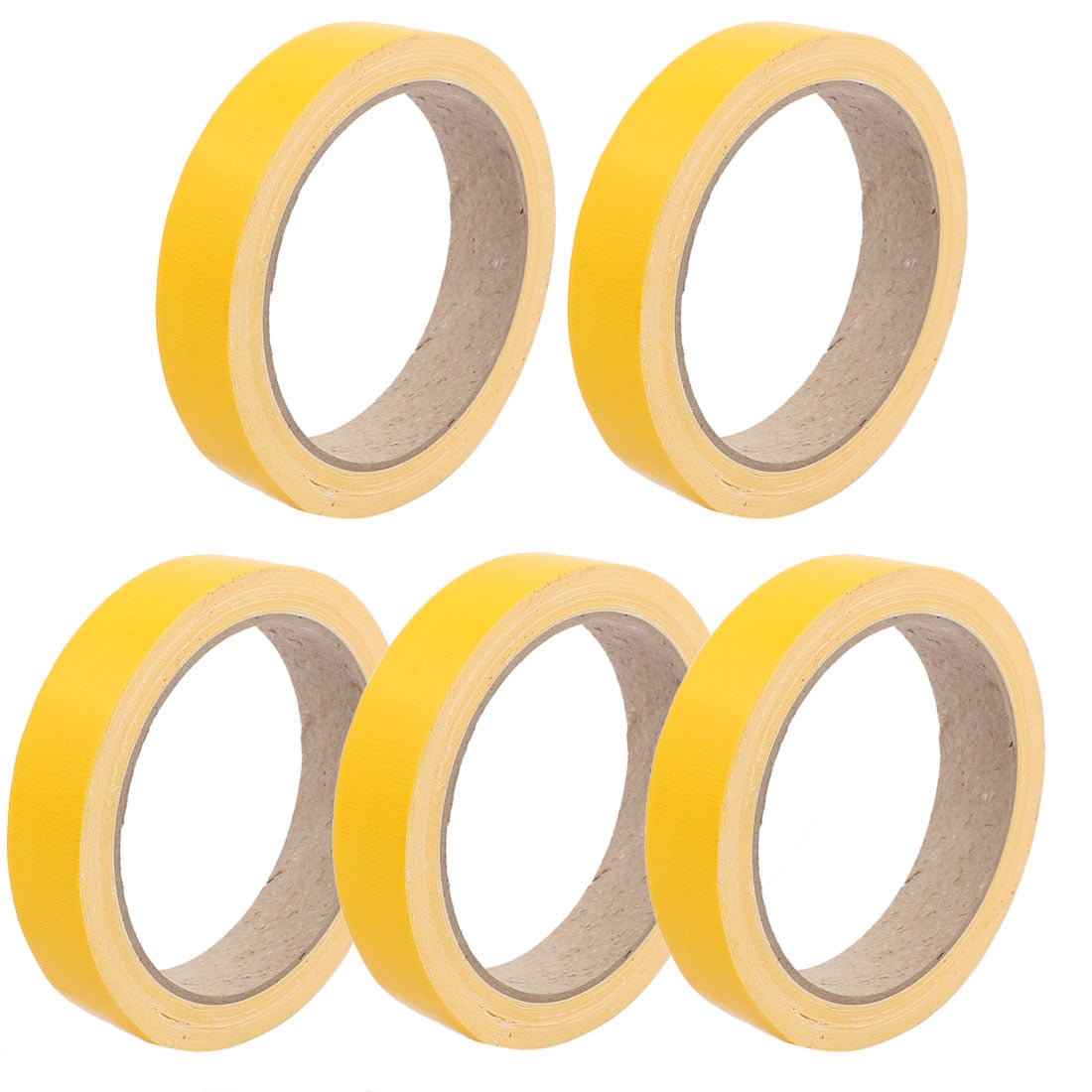 5pcs 20mm Width Yellow Strong Single-sided Duct Tape Waterproof 10M ...