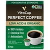 VitaCup Perfect Low Acid Coffee Pods, USDA Organic & Fair Trade, Mycotoxin Free, Dark Roast Guatemala Single Origin, Clean & Pure Recyclable Single Serve Pod compatible w/ Keurig K-Cup Brewers,16 CT