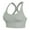 A21010-Light Gray, variant on LISTHA Sports Bra High Impact Adjustable Criss Cross Back, Full Support for Large Bust No Bounce Light Gray XL