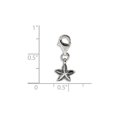 thumbnail image 2 of 925 Sterling Silver Reflections Starfish Click-on for Bead; for Adults and Teens; for Women and Men, 2 of 3